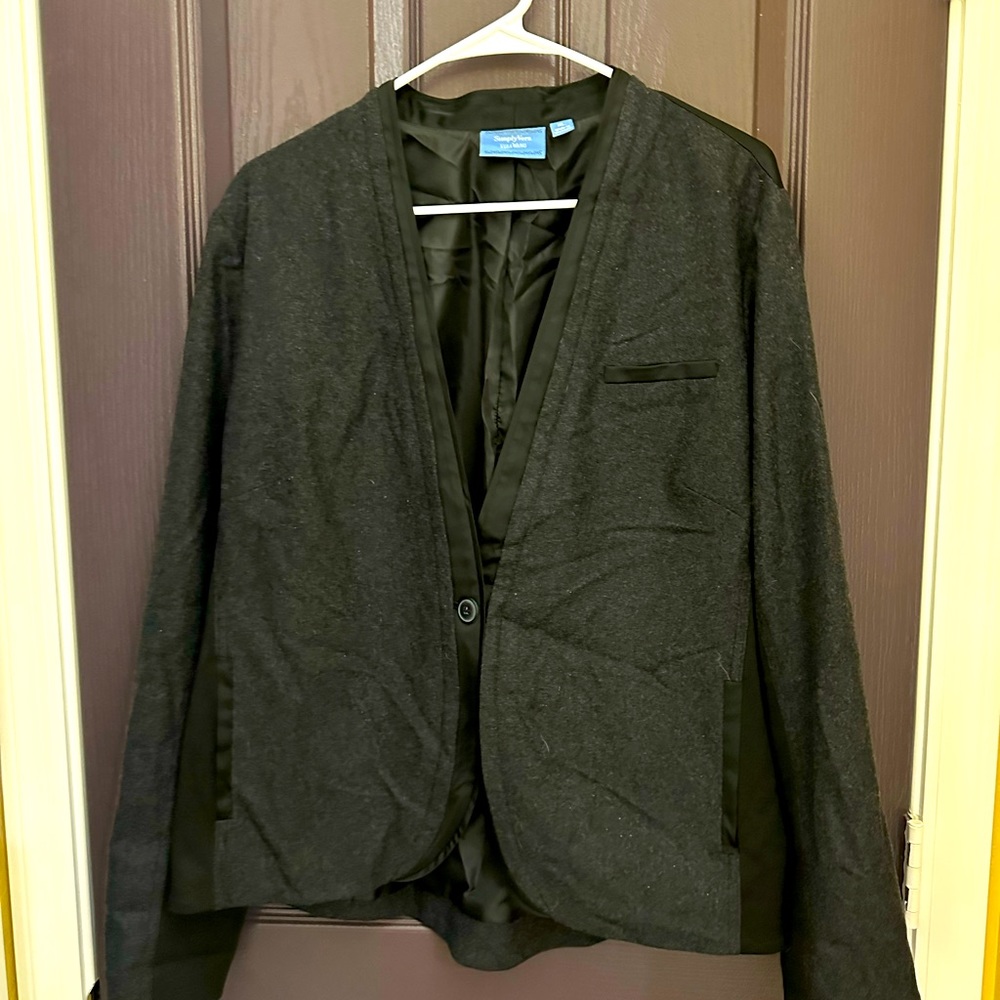 Simply Vera Vera Wang light weight Blazer charcoal gray Size XL